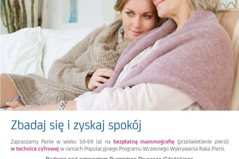 Wydarzenie: Bezpłatna mammografia dla mieszkanek Pruszcza Gdańskiego, Kiedy? 2020-11-27 08:00, Gdzie? 